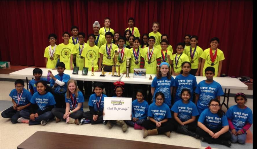picture of the Power MS 2016 Science Olympiad team